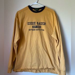 Mens EDDIE BAUER long sleeve jersey Sz L